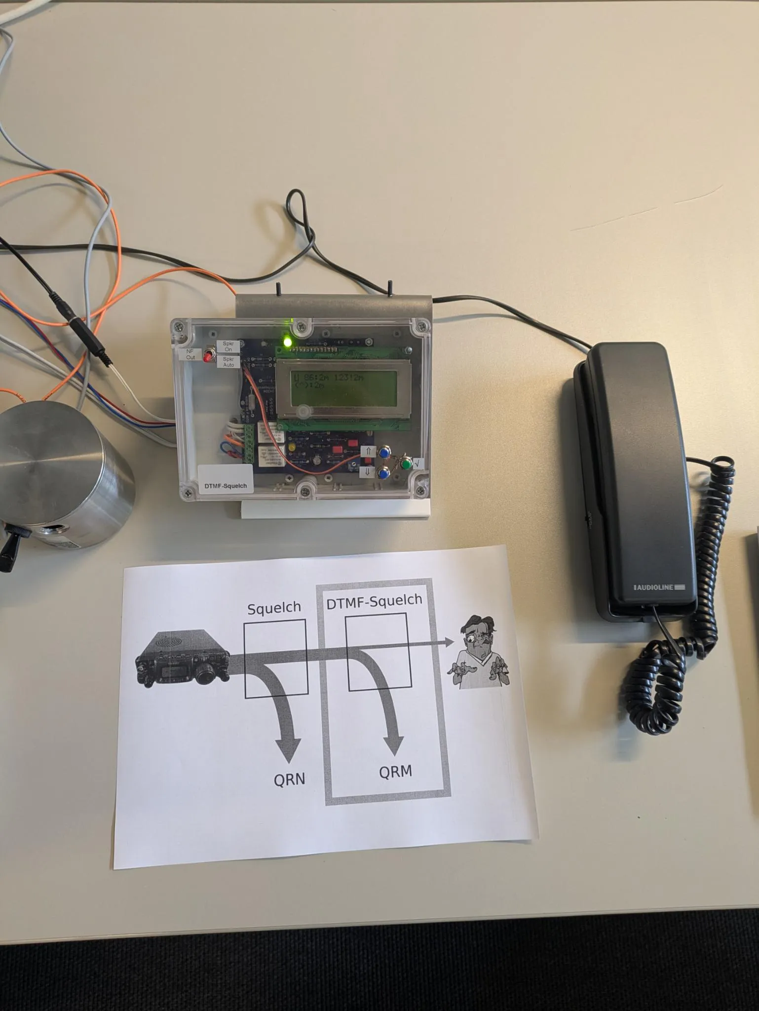 DTMF-Squelch-Projekt des Assembly Datenkabinett