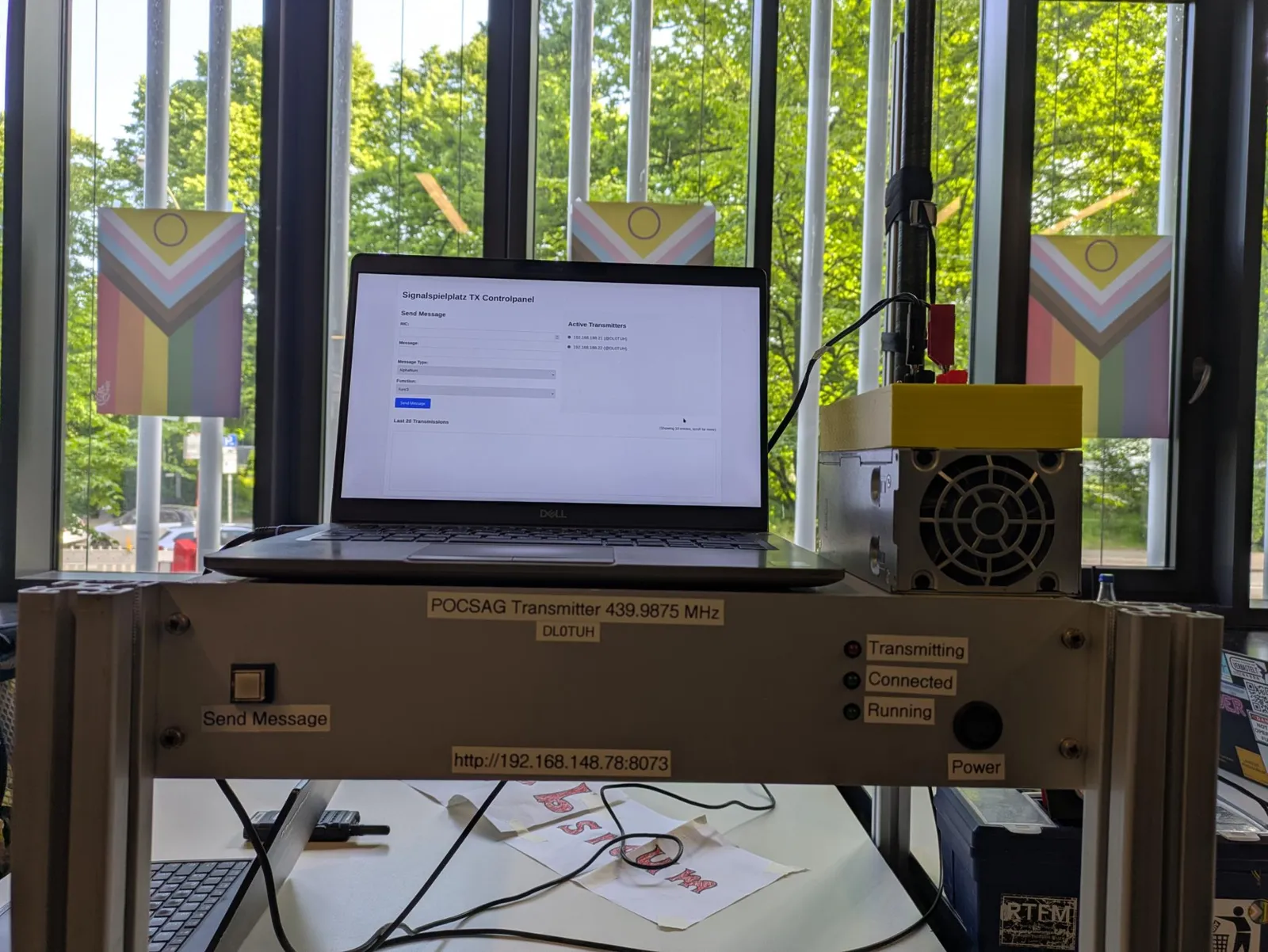 POCSAG-Sender des Assembly Signalspielplatz